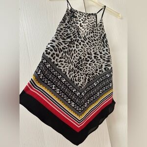 By & By Scarf Blouse Size M